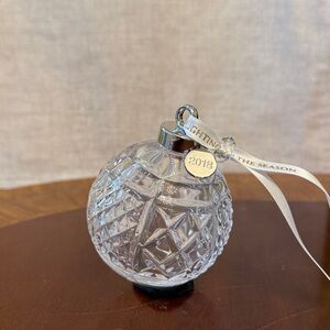 2018 Waterford Cut Crystal Annual Ornament with Silver-plated Year Charm
